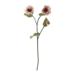 Bloomingville Kunstig blomst - Chrysantemum stilk H 96 cm - Polyster - Lyserød