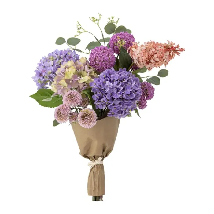 Bloomingville Kunstig Buket - Edge Ø 30 x H 80 cm - Polyester- Lilla