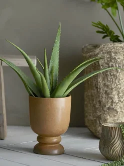 Bloomingville Kunstig Plante - Aloe Ø 19 x H 61 cm - Polyester - Grøn
