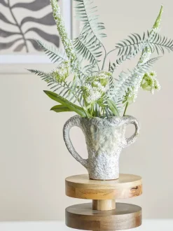 Bloomingville Ledger Vase H 21 x B 15 x L 26 cm - Stentøj - Grøn