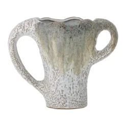 Bloomingville Ledger Vase H 21 x B 15 x L 26 cm - Stentøj - Grøn