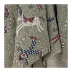 Bloomingville Loome Plaid B 130 x L 160 cm - Genanvendt bomuld - Grøn