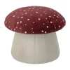 Bloomingville Lue Puf H 30 cm - Polyester - Rød