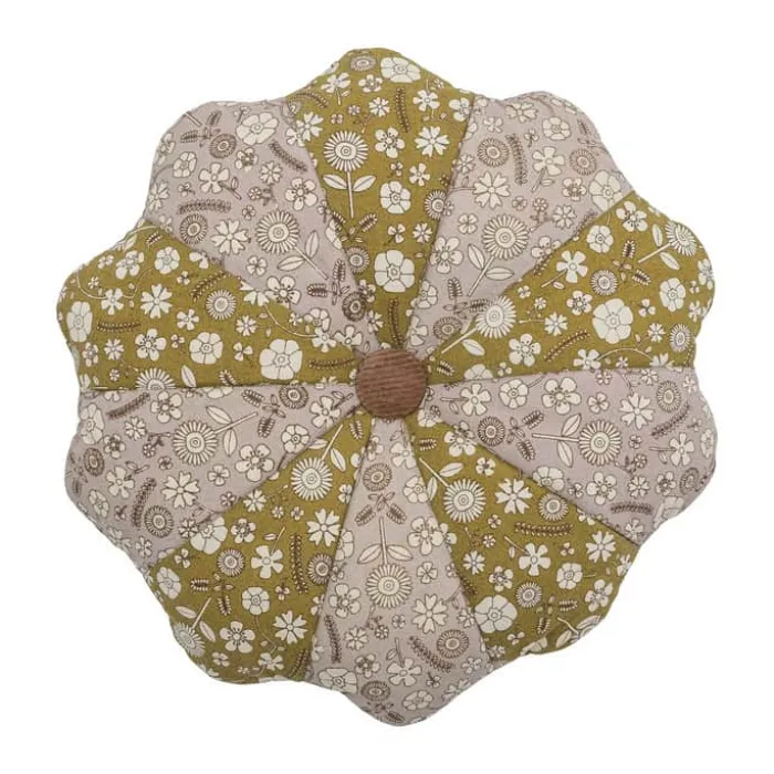 Bloomingville Madlen Pude Ø 45 cm - Bomuld - Brun