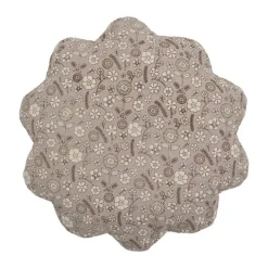 Bloomingville Madlen Pude Ø 45 cm - Bomuld - Brun