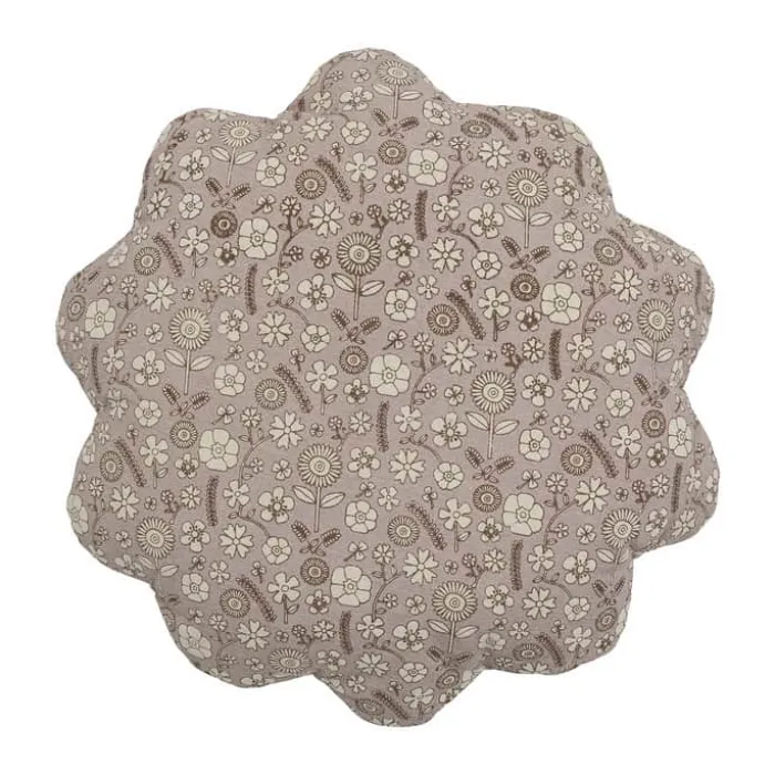 Bloomingville Madlen Pude Ø 45 cm - Bomuld - Brun