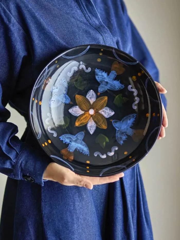 Bloomingville Maricala Skål Ø 30 cm - Stentøj - Multifarvet