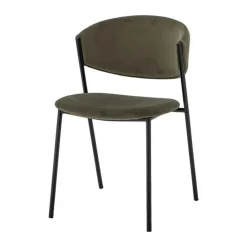Bloomingville Marlo Spisebordsstol - 2 stk. H 79 x B 54 x L 49 cm - Genanvendt Polyester - Grøn