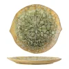 Bloomingville Milani Serveringsfad Ø 30,5 cm - Stentøj - Grøn
