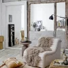 Bloomingville Millan Sidebord Ø 44,5 x H 50 cm - Aluminium - Brun