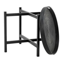 Bloomingville Milli Bakkebord H 47 x Ø 60 cm - Rattan - Sort
