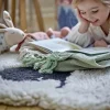 Bloomingville Mini Mini Dolly Tæppe B 84 x L 84 cm - Uld - Hvid