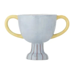 Bloomingville Mini Urtepotteskjuler - Trophy H 16 x B 14 cm - Keramik - Blå