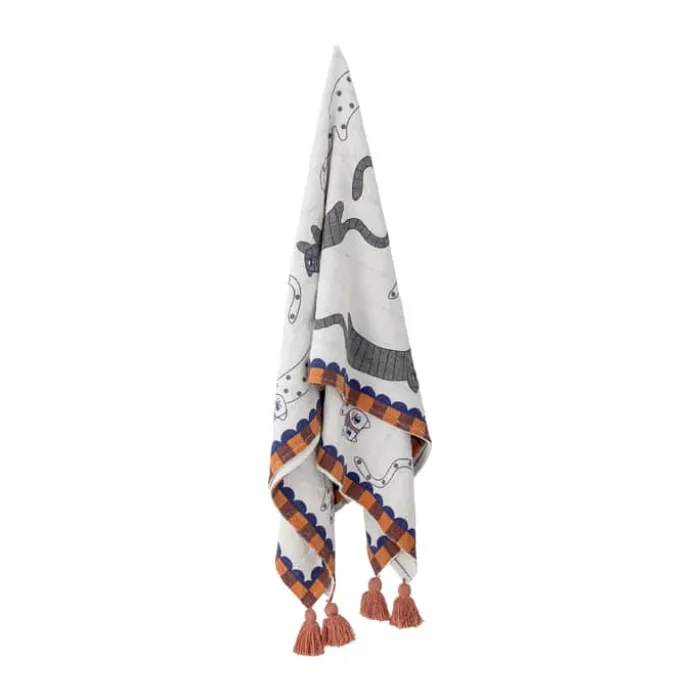 Bloomingville Missy Plaid B 130 x L 155 cm - Genanvendt bomuld - Multifarvet
