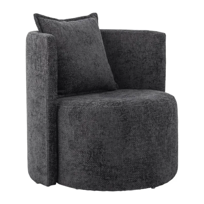 Bloomingville Morris Loungestol H 75 x B 77,5 x D 82,5 cm - Træ/polyester - Grå