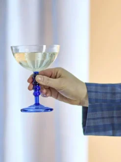 Bloomingville Noemi Cocktailglas 23 cl - Glas - Blå