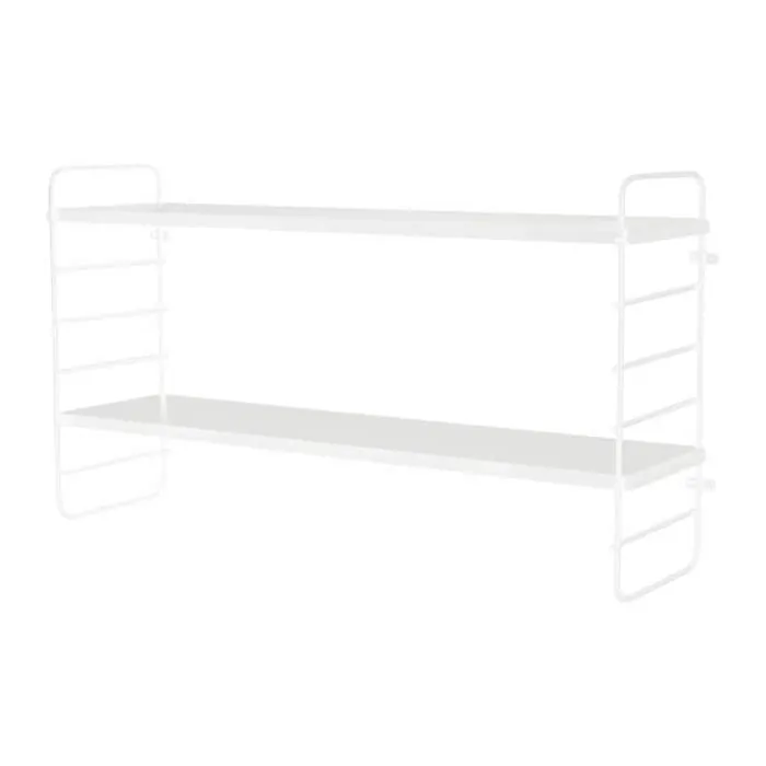 Bloomingville North Hylde H 35 x B 65 x D 15 cm - MDF/jern - Hvid