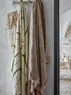 Bloomingville Osasio Plaid B 150 x L 130 cm - Bomuld - Grøn