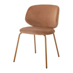 Bloomingville Ponte Spisebordsstol - 2 stk. H 77 x B 55 x L 53 cm - Polyester - Orange