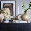 Bloomingville Rigo Vase H 24 x B 20,5 x L 21 cm - Stentøj - Natur