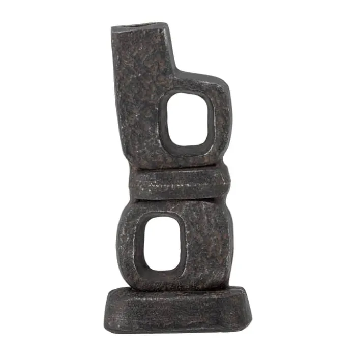 Bloomingville Sanah Kronelysestage H 19 x B 5 x L 9 cm - Metal - Sort