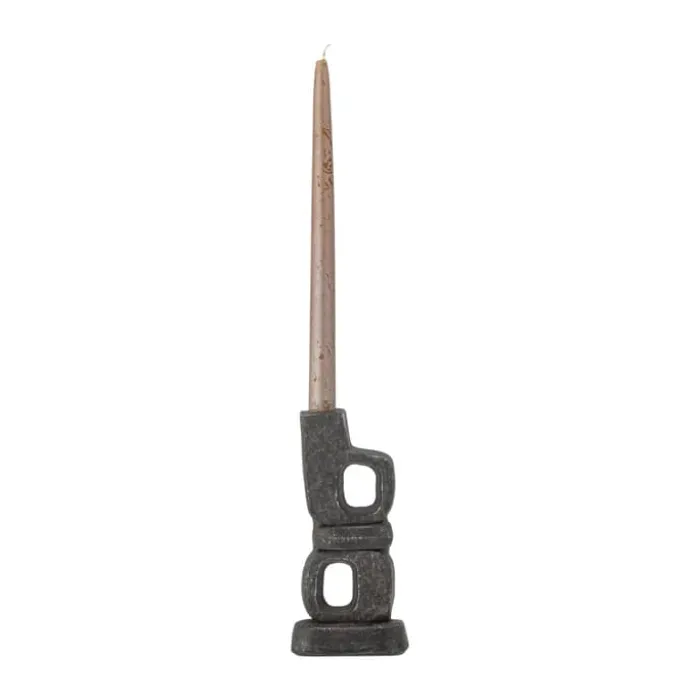 Bloomingville Sanah Kronelysestage H 19 x B 5 x L 9 cm - Metal - Sort