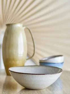Bloomingville Sandrine Skål Ø 26,5 cm - Stentøj - Beige