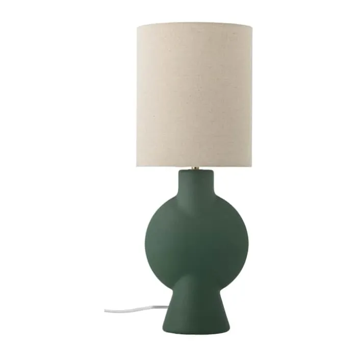 Bloomingville Sergio Bordlampe Ø 21 x H 55 cm - Stentøj - Grøn