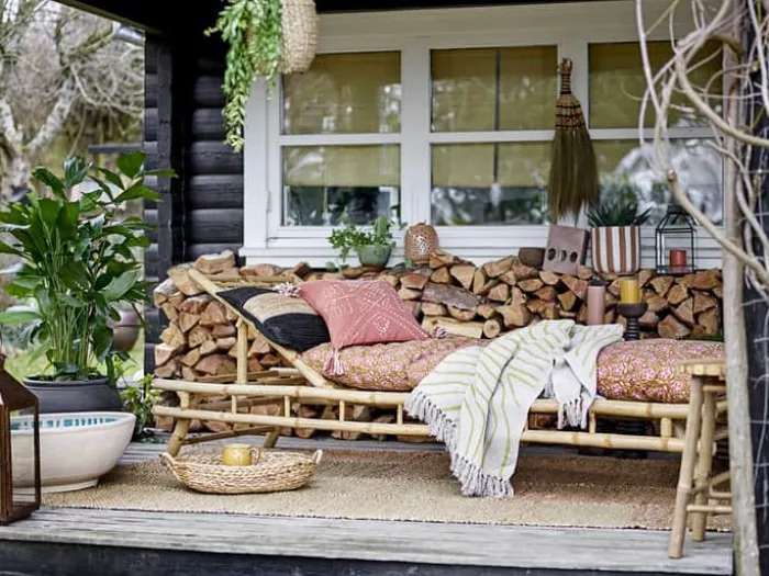 Bloomingville Sole Daybed H 33 x B 74 x L 220 cm - Bambus - Natur