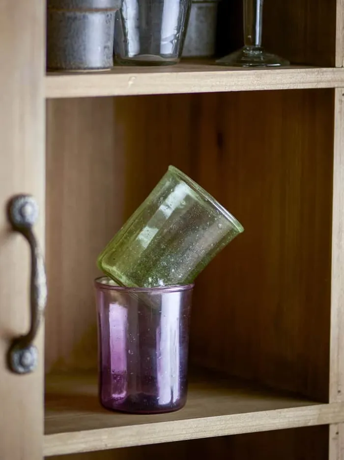 Bloomingville Sunil Vandglas - 2 stk. 24 cl - Glas - Green
