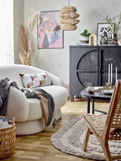 Bloomingville Ted Sofa H 74 x B 84 x L 160 cm - Polyester - Hvid