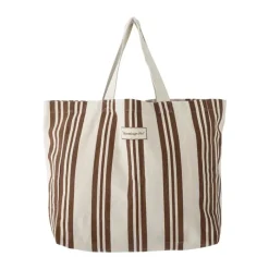 Bloomingville Trina Indkøbspose H 40 x B 16 x L 46 cm - Bomuld - Brun