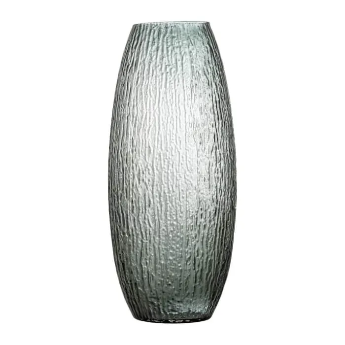 Bloomingville Vase - Brock Ø 22 x H 50 cm - Glas - Grå