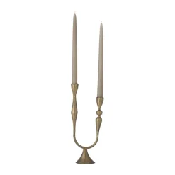 Bloomingville Vesc Lysestage H 30,5 x B 12 cm - Metal - Messing