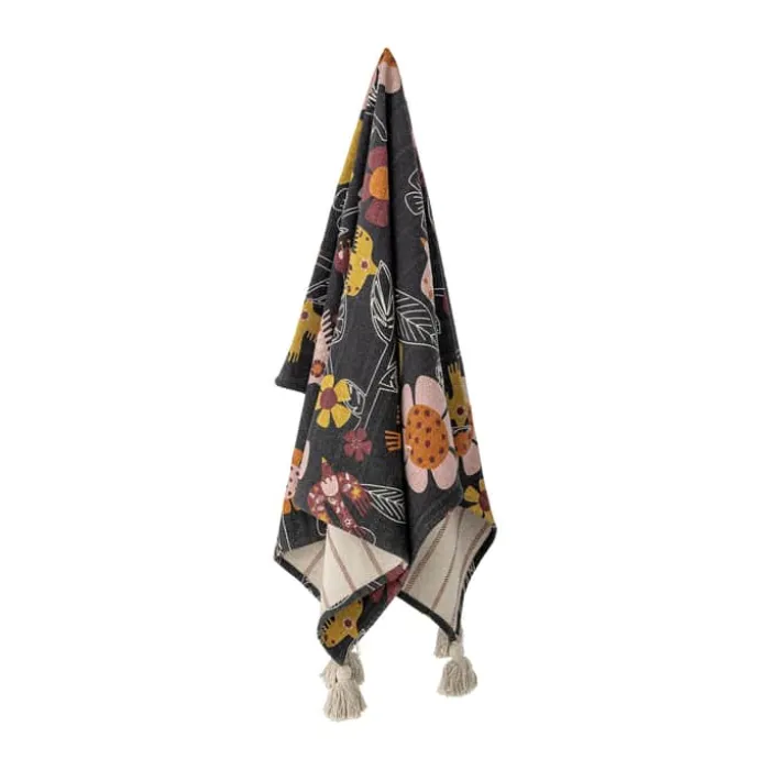 Bloomingville Vivielle Plaid B 130 x L 160 cm - Genanvendt bomuld - Multifarvet