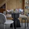 Bloomingville Vixen Spisebord Ø 80 x H 75 cm - Fyrretræ - Sort