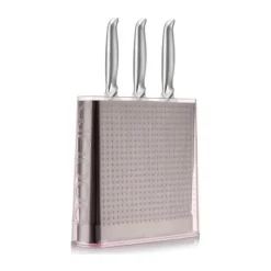 Bodum Bistro Knivblok H 20,1 x B 21,3 x L 6,8 cm - Plastik/gummi - Lyserød