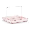 Bodum Bistro Servietholder H 14 x B 20 x L 20 cm - Rustfrit stål/plastik/gummi - Lyserød