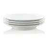 Bodum Blå Dyb Tallerken - 4 stk Ø 22 cm - Porcelæn - Hvid