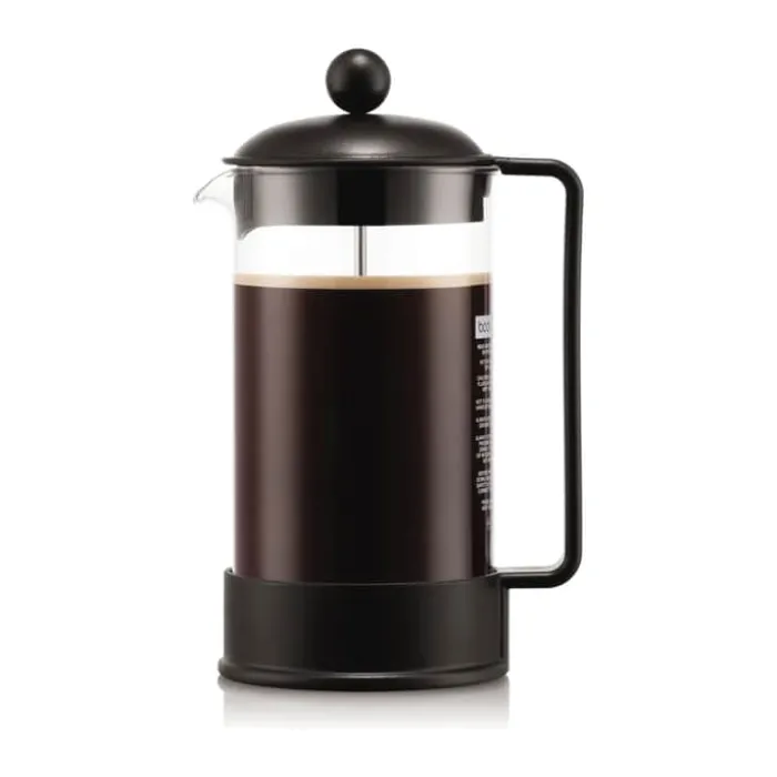 Bodum Brazil Kaffebrygger 8 kopper - Borosilikatglas/rustfrit stål/plastik - Sort