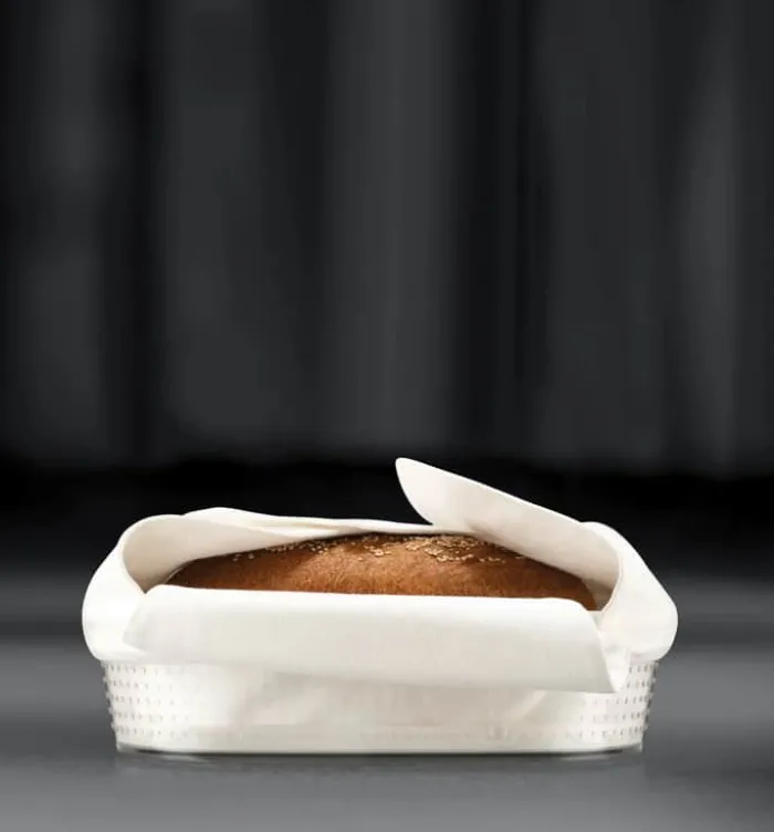 Bodum Brødkurv B 14 x L 24 cm - Plastik/bomuld - Hvid