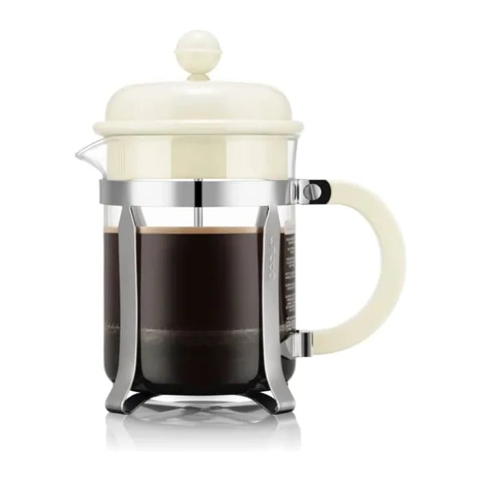 Bodum Caffettiera Stempelkande 0,5 liter - Borosilikatglas/rustfrit stål - Creme/stål