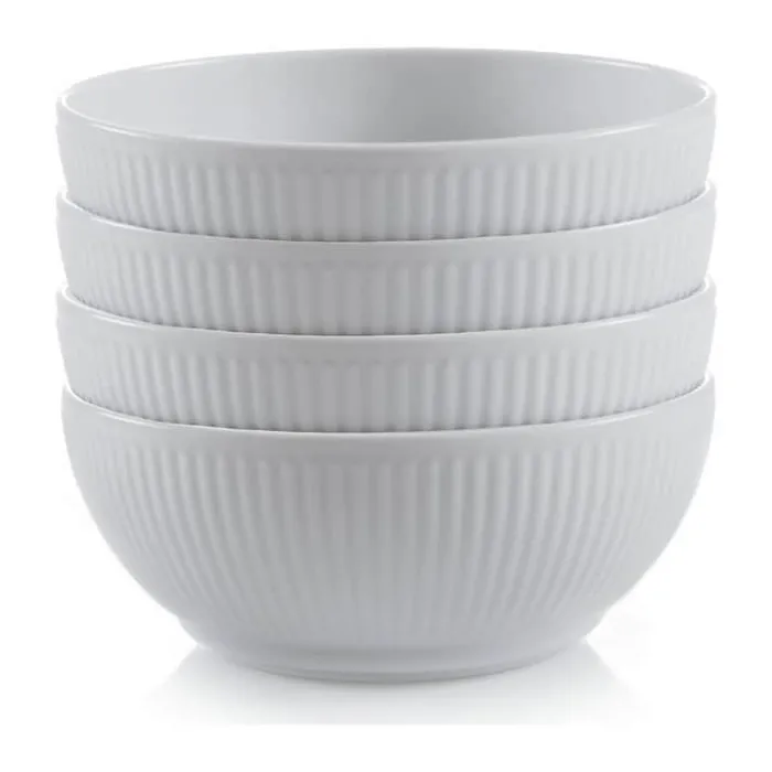 Bodum Douro Skåle - 4 stk. 4 stk. - Ø 14,5 cm - Porcelæn - Hvid