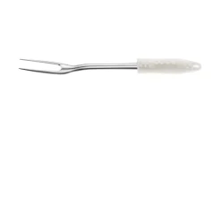 Bodum Fyrkat Grillgaffel L 37 cm - Rustfrit stål/silikone - Hvid