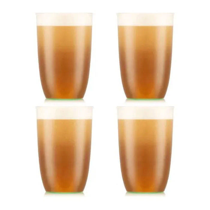 Bodum Kvadrant Ølglas - 4 stk. 50 cl - Plastik - Pistachio