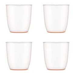 Bodum Kvadrant Vandglas - 4 stk. 35 cl - Plastik - Peach