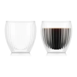 Bodum Pavina Vandglas - 2 stk. 20 cl - Borosilikatglas/silikone - Klar