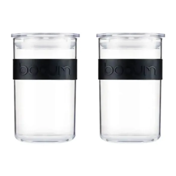 Bodum Presso Opbvaringsglas - 2 stk. 0,6 liter - Plastik/silikone