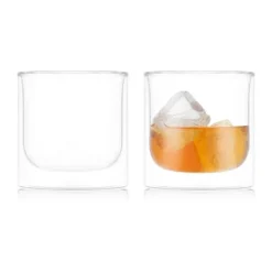 Bodum Skål Whiskeyglas - 2 stk. 28 cl - Borosilikatglas/silikone - Klar