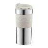 Bodum To Go Krus 0,35 liter - Rustfrit Stål/silikone - Off white